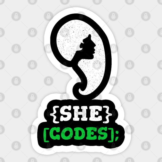 Women Who Code Empowering Women in Technology Sticker by Cyber Club Tees